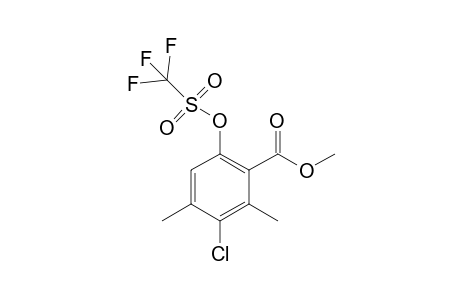 Methyl 3-chloro-2,4-diimiethyl-6-(trifluoromethylsulfonyloxy)benzoate