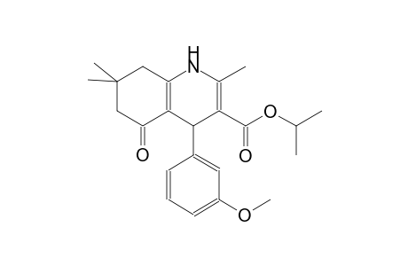 isopropyl 4-(3-methoxyphenyl)-2,7,7-trimethyl-5-oxo-1,4,5,6,7,8-hexahydro-3-quinolinecarboxylate