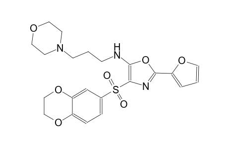 4-morpholinepropanamine, N-[4-[(2,3-dihydro-1,4-benzodioxin-6-yl)sulfonyl]-2-(2-furanyl)-5-oxazolyl]-