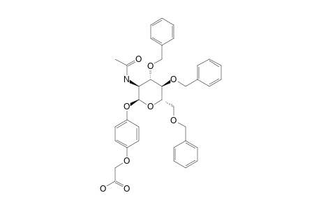 4-(O-CARBOXYMETHYL)-PHENYL-2-ACETAMIDO-3,4,6-TRI-O-BENZYL-2-DEOXY-ALPHA-D-GLUCOPYRANOSIDE