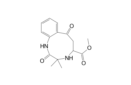 2,7-Diketo-3,3-dimethyl-1,4,5,6-tetrahydro-1,4-benzodiazonine-5-carboxylic acid methyl ester