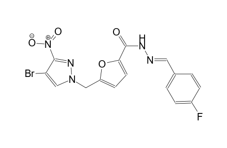 5-[(4-bromo-3-nitro-1H-pyrazol-1-yl)methyl]-N'-[(E)-(4-fluorophenyl)methylidene]-2-furohydrazide