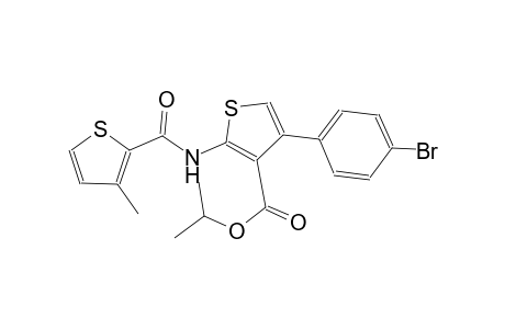 isopropyl 4-(4-bromophenyl)-2-{[(3-methyl-2-thienyl)carbonyl]amino}-3-thiophenecarboxylate