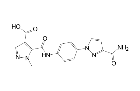 1H-pyrazole-4-carboxylic acid, 5-[[[4-[3-(aminocarbonyl)-1H-pyrazol-1-yl]phenyl]amino]carbonyl]-1-methyl-