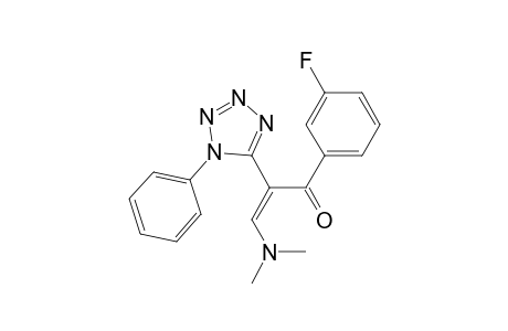 (Z)-3-(dimethylamino)-1-(3-fluorophenyl)-2-(1-phenyl-1,2,3,4-tetrazol-5-yl)prop-2-en-1-one