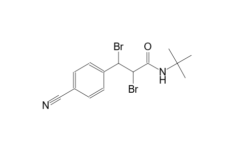 2,3-Dibromo-N-(tert-butyl)-3-(4-cyanophenyl)propanamide