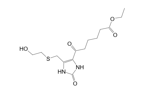 ethyl 6-(5-{[(2-hydroxyethyl)sulfanyl]methyl}-2-oxo-2,3-dihydro-1H-imidazol-4-yl)-6-oxohexanoate