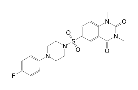 6-{[4-(4-fluorophenyl)-1-piperazinyl]sulfonyl}-1,3-dimethyl-2,4(1H,3H)-quinazolinedione