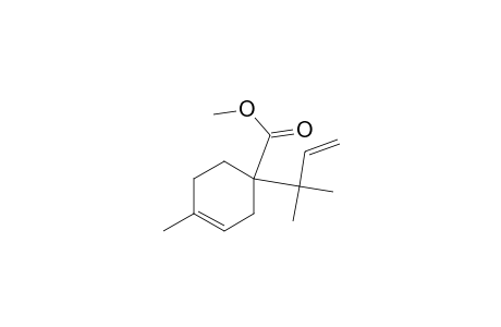 1-(1,1-dimethylallyl)-4-methyl-cyclohex-3-ene-1-carboxylic acid methyl ester