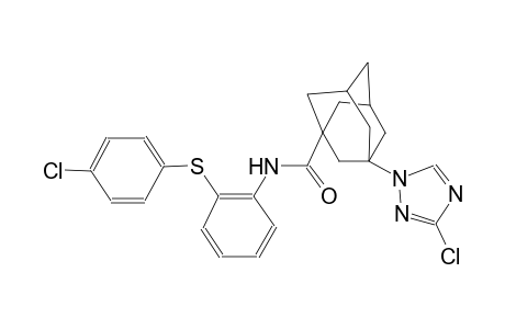 N-{2-[(4-chlorophenyl)sulfanyl]phenyl}-3-(3-chloro-1H-1,2,4-triazol-1-yl)-1-adamantanecarboxamide