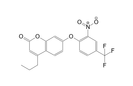 7-[2-nitro-4-(trifluoromethyl)phenoxy]-4-propyl-2H-chromen-2-one
