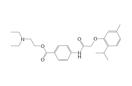 benzoic acid, 4-[[[5-methyl-2-(1-methylethyl)phenoxy]acetyl]amino]-, 2-(diethylamino)ethyl ester