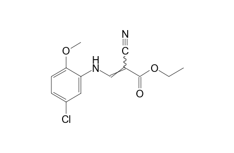 3-(5-chloro-o-anisidino)-2-cyanoacrylic acid, ethyl ester