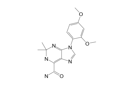 9-(2,4-dimethoxyphenyl)-2,2-dimethyl-1H-purine-6-carboxamide