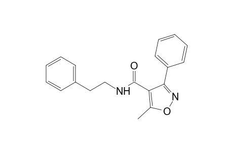 5-methyl-N-phenethyl-3-phenyl-4-isoxazolecarboxamide