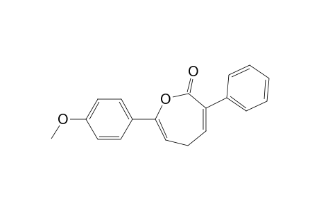2(5H)-Oxepinone, 7-(4-methoxyphenyl)-3-phenyl-
