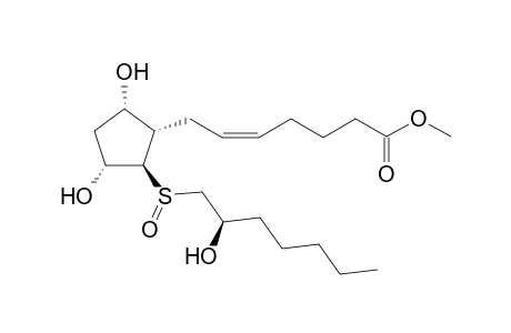 13,14-Dihydro-13-thiaprostaglandin-F(2.alpha.) - S-Oxide - Methyl Ester