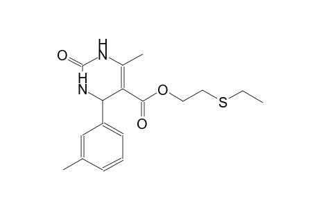 6-Methyl-2-oxo-4-m-tolyl-1,2,3,4-tetrahydro-pyrimidine-5-carboxylic acid 2-ethylsulfanyl-ethyl ester
