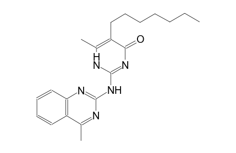 5-heptyl-6-methyl-2-[(4-methyl-2-quinazolinyl)amino]-4(1H)-pyrimidinone