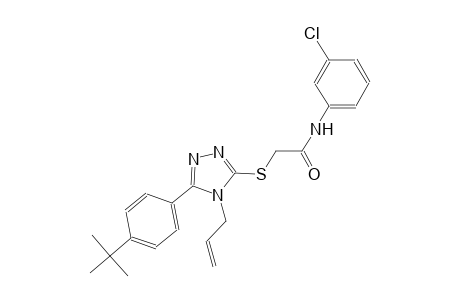 2-{[4-allyl-5-(4-tert-butylphenyl)-4H-1,2,4-triazol-3-yl]sulfanyl}-N-(3-chlorophenyl)acetamide