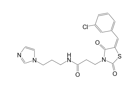 3-thiazolidinepropanamide, 5-[(3-chlorophenyl)methylene]-N-[3-(1H-imidazol-1-yl)propyl]-2,4-dioxo-, (5E)-