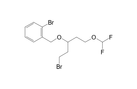 1-Bromo-2-(((1-bromo-5-(difluoromethoxy)pentan-3-yl)oxy)methyl)benzene