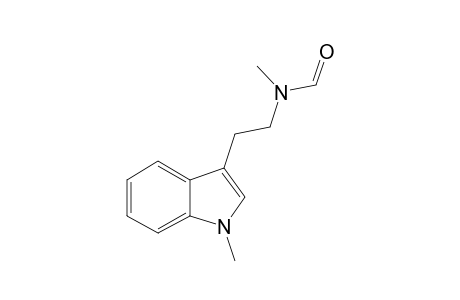 N6-FORMYL-NA,NB-DIMETHYL-TRYPTAMINE;ROTAMER-1