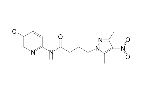 N-(5-chloropyridin-2-yl)-4-(3,5-dimethyl-4-nitro-1H-pyrazol-1-yl)butanamide