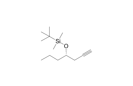 tert-Butyl-dimethyl-[(1S)-1-propylbut-3-ynoxy]silane