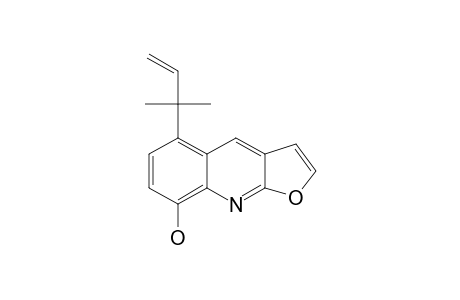 5-(1,1-DIMETHYLALLYL)-8-HYDROXY-FURO-[2,3-B]-QUINOLINE