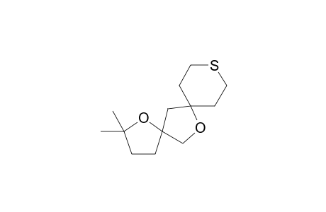 2,2-Dimethyldispiro[tetrahydrofuran-5,4'-tetrahydrofuran-2',4"-tetrahydro-2H-thiopyran]