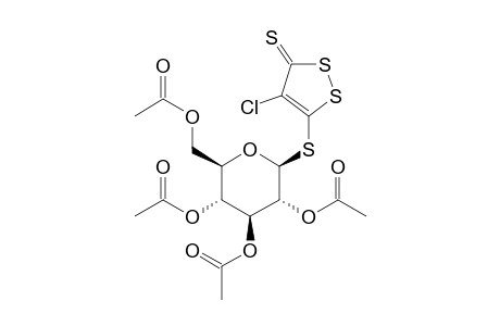 5-(2,3,4,6-Tetra-O-acetyl-.beta.-D-glucopyranosyl-1-thio)-4-chloro-1,2-dithiol-3-thione