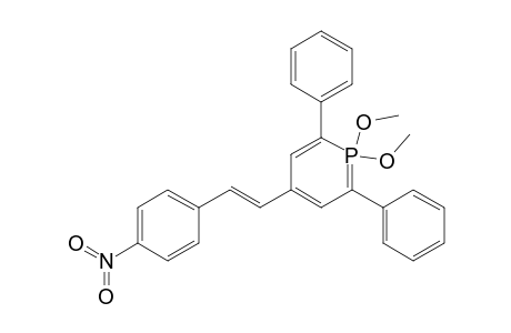 Phosphorin, 1,1-dihydro-1,1-dimethoxy-4-[2-(4-nitrophenyl)ethenyl]-2,6-diphenyl-, (E)-