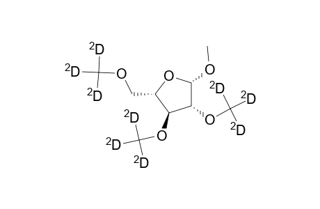 Methyl 2,3,5-tri-O-trideuteriomethyl-.beta.,l-arabofuranoside