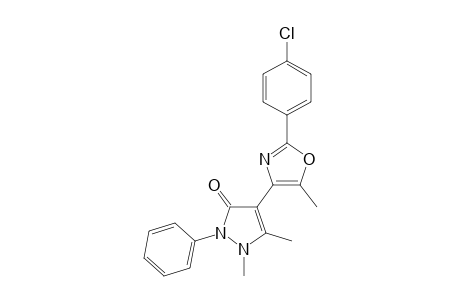 4-(2-(4-Chlorophenyl)-5-methyloxazol-4-yl)-2,3-dimethyl-1-phenyl-3-pyrazolin-5-one