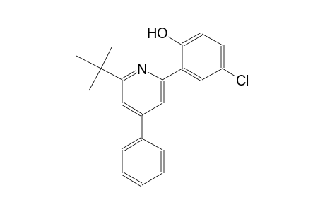 2-(6-tert-butyl-4-phenyl-2-pyridinyl)-4-chlorophenol