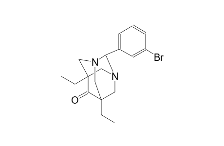 2-(3-bromophenyl)-5,7-diethyl-1,3-diazatricyclo[3.3.1.1~3,7~]decan-6-one