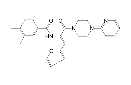 benzamide, N-[(Z)-2-(2-furanyl)-1-[[4-(2-pyridinyl)-1-piperazinyl]carbonyl]ethenyl]-3,4-dimethyl-