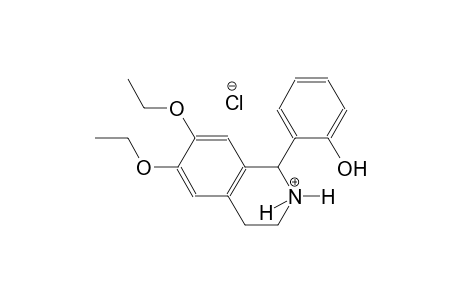 isoquinolinium, 6,7-diethoxy-1,2,3,4-tetrahydro-1-(2-hydroxyphenyl)-,chloride