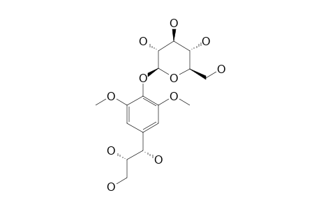 (-)-(7-R,8-S)-ERYTHRO-1-C-SYRINGYLGLYEROL_4-O-BETA-D-GLUCOPYRANOSIDE