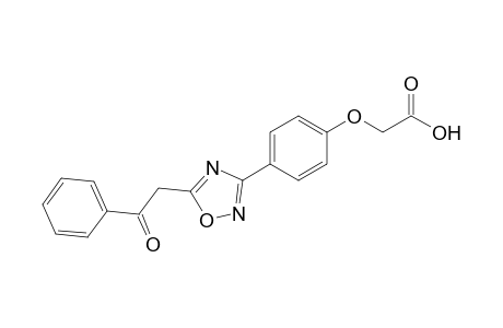 {4-[5-(2-Oxo-2-phenylethyl)-[1,2,4]oxadiazol-3-yl]phenoxy}acetic acid