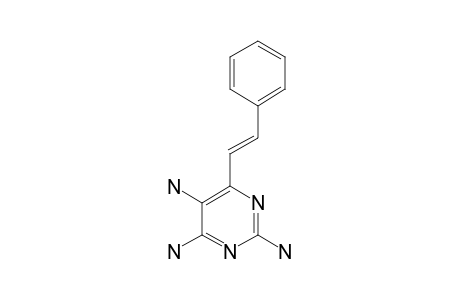 2,4,5-TRIAMINO-6-(ETHENYL-(2'-PHENYL))-PYRIMIDINE