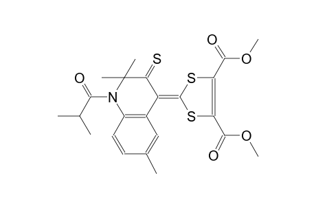 1,3-dithiole-4,5-dicarboxylic acid, 2-(2,3-dihydro-2,2,6-trimethyl-1-(2-methyl-1-oxopropyl)-3-thioxo-4(1H)-quinolinylidene)-, dimethyl ester