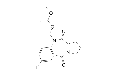7-Iodo-10-[(methoxyethoxy)methyl]-2,3,5,10,11,11a-hexahydro-1H-pyrrolo[2,1-c]-{1,4]benzodiazepine-5,11-dione