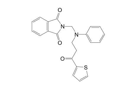 2-(((3-Oxo-3-(thiophen-2-yl)propyl)(phenyl)amino)methyl)isoindoline-1,3-dione