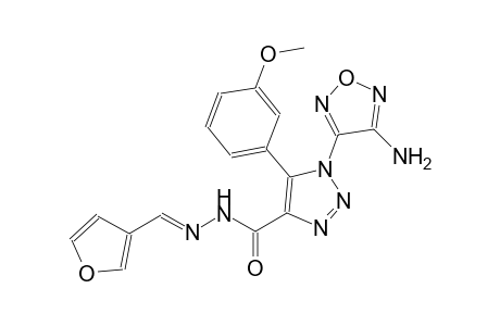 1-(4-amino-1,2,5-oxadiazol-3-yl)-N'-[(E)-3-furylmethylidene]-5-(3-methoxyphenyl)-1H-1,2,3-triazole-4-carbohydrazide