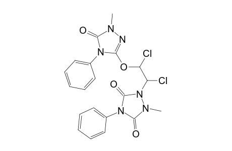 1,2,4-Triazolidine-3,5-dione, 1-[1,2-dichloro-2-[(4,5-dihydro-1-methyl-5-oxo-4-phenyl-1H-1,2,4-tria zol-3-yl)oxy]ethyl]-2-methyl-4-phenyl-