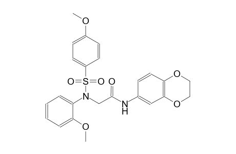 N-(2,3-dihydro-1,4-benzodioxin-6-yl)-2-{2-methoxy[(4-methoxyphenyl)sulfonyl]anilino}acetamide