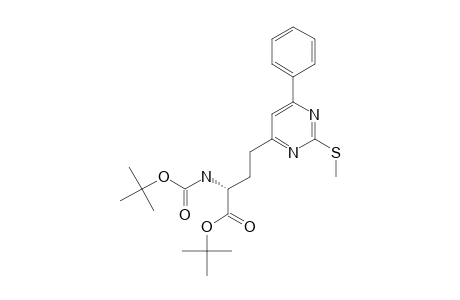 (S)-ALPHA-TERT.-BUTOXYCARBONYLAMINO-GAMMA-(2-METHYLTHIO-6-PHENYLPYRIMIDIN-4-YL)-BUTYRIC-ACID-ALPHA-TERT.-BUTYLESTER