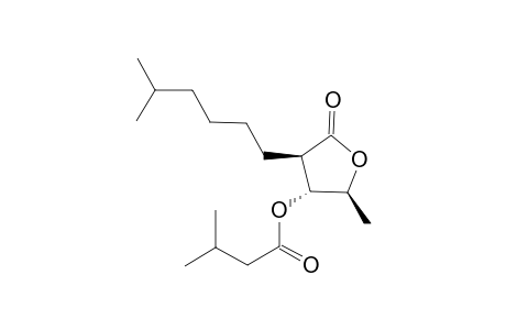 (2S,3R,4R)-2-Methyl-4-(5-methylhexyl)-5-oxotetrahydrofuran-3-yl 3-methylbutanoate